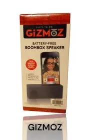 Gizmoz Battery Free BoomBox Speaker Gift Wrapped