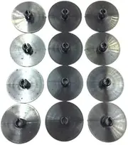x12 2 Inch 2" Leaf Spring End Tip Wear Pad Anti Squeak Insert Cushion Plastic Silencer Block Round