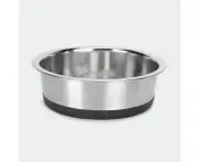 Pet Bowl Stainless Steel & Rubber - Anko