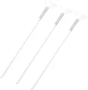 HAKIDZEL 3Pcs Fan Shape Mask Brush for DIY Skin Care Comfortable Long Handle for Even Application for Face Masks and Mud Treatments for Home Use