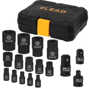 17-Piece Inverted E-Torx Socket Set - Impact Chrome Vanadium Steel Star Femal...