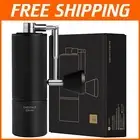 Stainless Steel Manual Coffee Grinder with Adjustable Grind & Foldable Handle