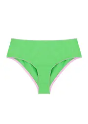 Dora Larsen Angie High-waist Stretch-cotton Briefs - Green 6 (UK 6 / XS)