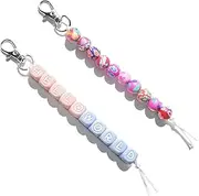 2 Pack Cervical Dilation Beads for Nurse Badge Reel Accessories, Midwife Doula Dilation Beads, Labor and Delivery Essentials, RN Badge Buddy, Labor and Delivery Nurse Gifts, L&D and OB Supplies