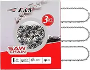 [E & S] Chain Saw Chain 3 Pack 20 Inch .063" Gauge 0.325" Pitch 81 Drive Links, Semi Chisel 20 Inch Chainsaw Chain for Stihl MS Chainsaws