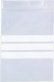 Pack of 1000 Size 2.25'' x 3'' Multipurpose Write on Panels/Strips Grip Seal Zip Lock Reusable Resealable Strong Clear Plastic Polythene Bags Various Sizes (2.25'' x 3'')