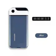Keepin Box Smart Phone Lock Box Timer Bag Portable Mobile Phone Safe Locking Case Self-discipline Cell Phones Timed Lockbox Blue