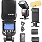 Godox V860III-N Camera Flash Speedlite Light for Nikon Camera,2.4G HSS 1/8000s,480 Full-Power Flashes,0.01-1.5s Recycle Time,10 Levels LED Modeling Lamp