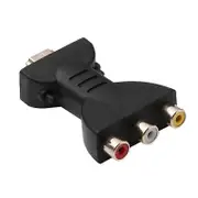HDMI-Compatible to 3 RGB RCA Video Audio Adapters HDMI-Male to 3 RCA Video Audio Adapter Component C Black