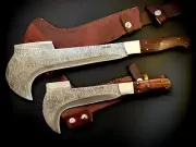 Handmade Axe | Genuine Damascus steel Hatchet | Bill Hook | Free Engraving |