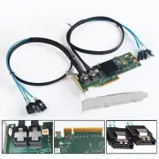 NEW LSI SAS 9223-8i IBM ServeRAID SAS/SATA Controller card & 2PCS SFF-8087 SATA