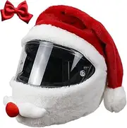 Christmas Motorcycle Helmet Cover Claus Hat Full Face Funny Helmet (Without Helmet) Outdoor Fun Motorcycle Helmets Skiing Accessories for Men and Women