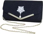 [Generic] Girls Clutch Bag - Evening Purses For Women | Women Fashionable Evening Bag, Wedding Clutch Handbag, Elegant Diamond Ball, Compact Magnetic Closure Storage Pouch With Chain Strap For Girls, Wife
