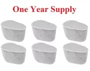 Charcoal Water Filters for Krups Coffeemakers, Set of 6 (One Year Supply) F47200
