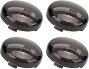 Vuzmode 4pcs Motorcycle Lighting Cover Smoked Front Rear Bullet Style Turn Signal Lens Cover, for Harley, Softail Davidson Sport Motorbike Signal Lamp Shell