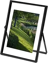 Bvizyelck Photo Display Frame,8 inch Floating Family Photo Frame - Modern Home Decor for Living Room Bedroom Studio Bedside bookshelf