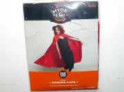 NWT NEW Halloween Costume Red Adult Hooded Cape One Size Witch Vampire