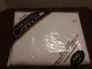 Vintage Cannon Monticello Full Flat Sheet NOS White
