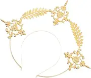 Girls Golden Headband Retro Hair Hoop Headdress Headdress Decorative Prop