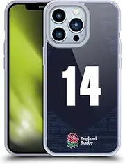 Head Case Designs Officially Licensed England Rugby Union Position 14 2020/21 Players Away Kit Gel Case [Military Grade Protection] Compatible with Apple iPhone 13 Pro and Compatible with MagSafe