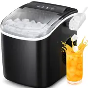 Countertop Ice Maker，Portable Ice Makers with Self-Cleaning, Bullet Ice Machine,