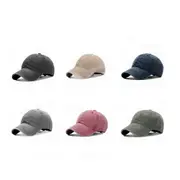 Men Plain Washed Baseball Cap Casual Cotton Adjustable Solid Womens Sport Hat