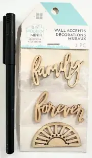 Wood Family Forever Sun Accessory Wall Decor DIY Modern Mini SPA13365