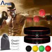 Boxing Fight Reflex Ball W/ Head Band Fr Speed Reaction Training Punch Exercise