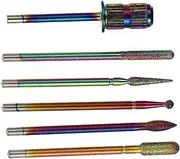 FRCOLOR Pcs Manicure Grinding Heads Set Nail Grinding Tools for Salon Home Use