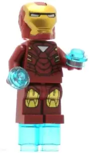 LEGO Super Heroes Minifigure Iron Man Triangle on Chest (Genuine)