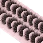 wiwoseo False Eyelashes Natural Wispy Faux Mink Lashes Look Black