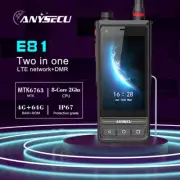Anysecu E81 Network Radio Zello 4G Android 9 Radio with DMR UHF Zello Real PTT