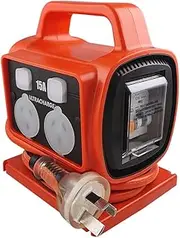 15A Plug 4 Way RCD Portable Safety Power Block 15A Plug