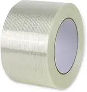FindTape General-Purpose Filament Strapping Tape (MF110): 3 in. (72mm actual) x 60 yds. (Clear)