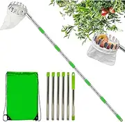 Fruit Picker Tool - Telescopic Fruit Picker, Lightweight Fruit Picking Grabber | Fruit Picker Head Basket with Telescopic Extendable, Agricultural Garden Hardware Tools for Pear Lemon