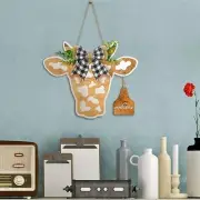 New Wooden Door Hanging Crafts Home Decoration Cow Garland Welcome Door Number
