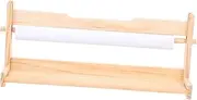 BRIGHTFUFU 1 Set Roll Painting Roll Paper Easel White Board Chart Poster Pad -to-go Table Easel Easels Chalk Easel Stand Drawing Rack Tabletop Craft Canvas Whiteboard Wood