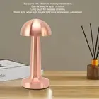 Mushroom Table Lamp Rechargeable Bedside Light Stepless Dimming Touch Control