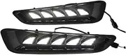 LED DRL Daytime Running Light Front Fog Lamps with Turn Signal Assembly Accessories Compatible With F150 Raptor 2017 2018 2019 2020