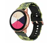 Silicone Pattern Watch Straps compatible with the Apple Watch - 17 - Camo, Large (42/44/45/46/49mm)