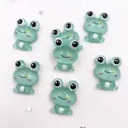 20pcs Resin Glitter Frog Flatback embellishments For Craft Projects