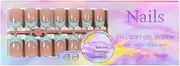 Generic 150PCS French Nail Tips 5 Colors 15 Sizes Fake Nails for Nail Art DIY Pre-Applied Tip Primer & Base Coat Multicolor 01