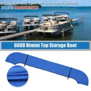 Square Tube Bimini Top Storage Boot 97"-103" W 600D Polyester Pacific Blue 1 Set