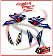 Suzuki LTZ250 Sticker Decals Stickers Redesign Full Set Graphics Yellow Model
