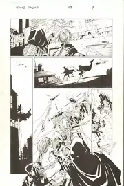 TOMB RAIDER #48, PAGE 9 - ORIGINAL COMIC ART BY LEONARD KIRK AND JAY LEISTEN
