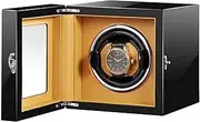 WatchWinderforAutomaticWatchDualPowerSupplyFlexibleWatchPillowBlackPianoPaintExteriorQuietMotor Needed KeYJ