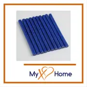 6 LB Blue Glitter Hot Glue Sticks for Hot Glue Gun (0.3 in / 7.5 mm) Bulk Lot