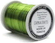 28 Gauge 155 Feet Anodized Jewelry Making Beading Floral Colored Light Green Wire Dead Soft Artisan Wire