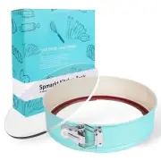10-Inch Glass Bottom Springform Pan with Silicone Seal, Springform Pan 10 inc...