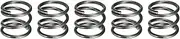 uxcell 5Pcs Compression Spring, 17mm OD, 1.8mm Wire Size, 15mm Free Length, Spring Steel Construction Extended Mechanical Compression Springs for Shop and Home Repairs, Silver Tone